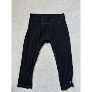 Smartwool Mens Merino 250 Base Layer Bottom Black 3/4 Boot Top Legging Large